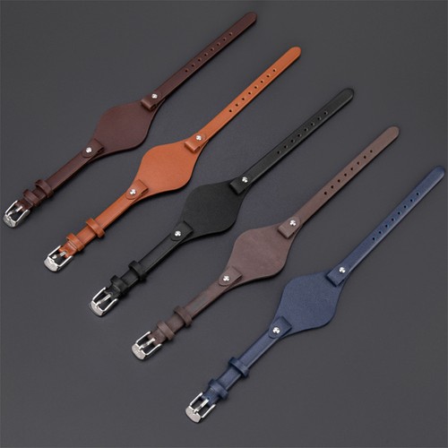 8mm genuine leather watch band - 8mm,