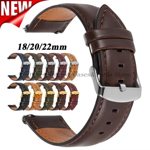 18mm 20mm 22mm genuine leather - genuine,