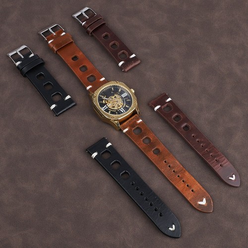 Mens genuine leather watch - genuine,