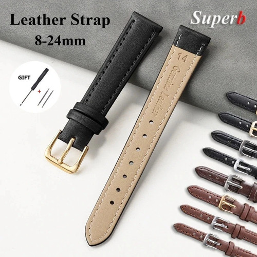 Genuine leather watch strap - genuine,