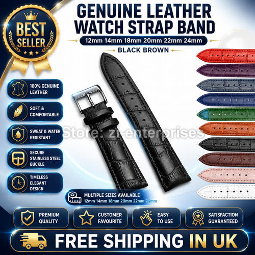 Genuine leather watch strap - genuine,
