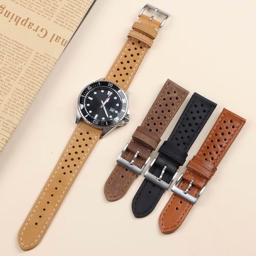Genuine leather racing watch - genuine,