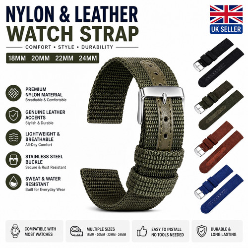 Elastic nylon leather - elastic, watch