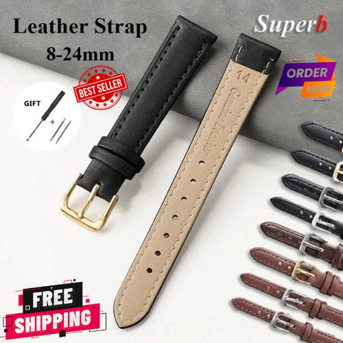 Genuine leather watch strap - genuine,