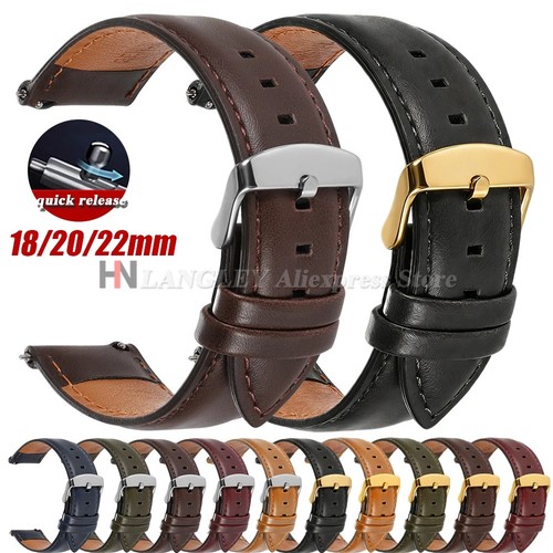 18mm 20mm 22mm genuine leather - genuine,