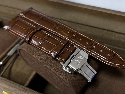 20mm iwc brown leather - iwc, watch