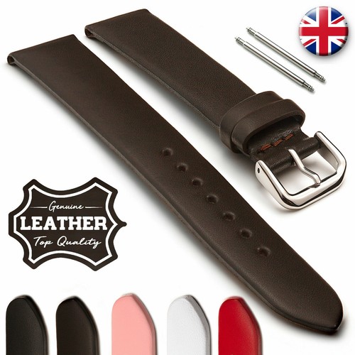 Fine calf leather watch strap - fine,