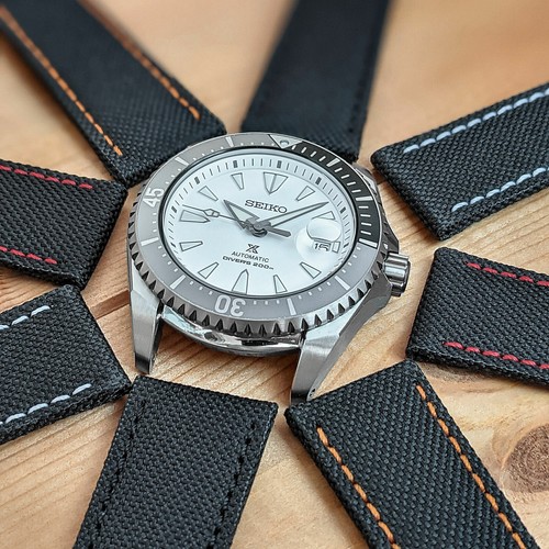Canvas watch strap band - watch, black