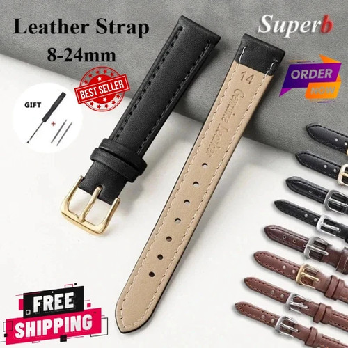 Genuine leather watch strap - genuine,