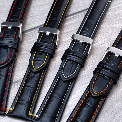 Men black genuine - black, leather
