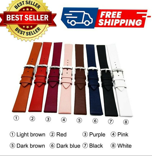 Ladies leather watch strap - leather,
