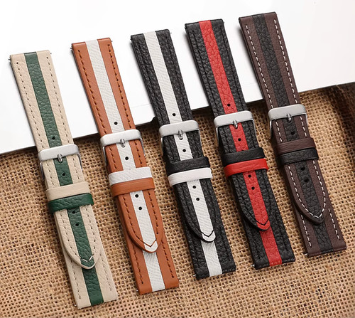 Vintage racing stripe leather - racing,