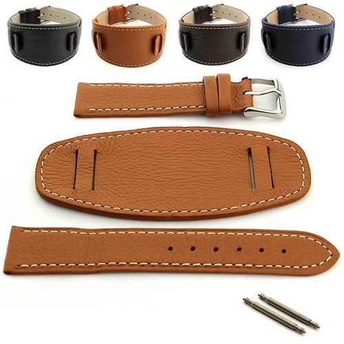 Men genuine leather watch - leather,