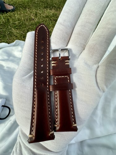 Top grain soft leather watch - leather,