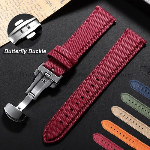Sailcloth nylon watch strap - nylon,