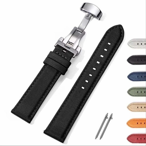 Sailcloth nylon watch strap - sailcloth,