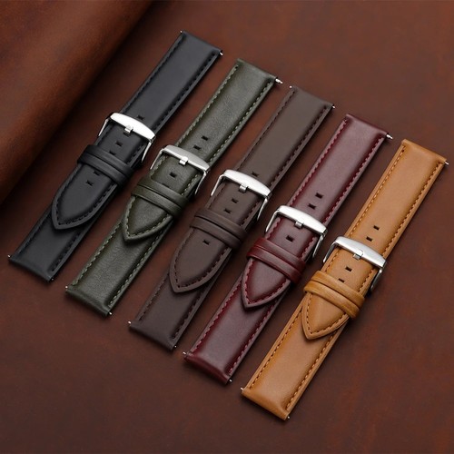 Genuine leather watchband - leather, 18mm