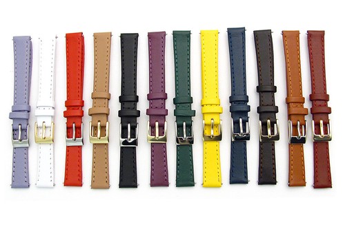 Ladies smooth stitched leather - smooth,