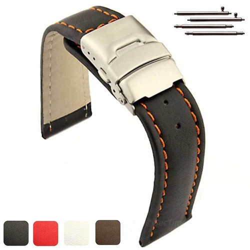 Men genuine leather watch - genuine,