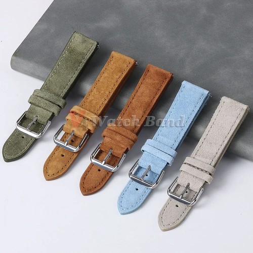 Genuine suede leather watch - genuine,