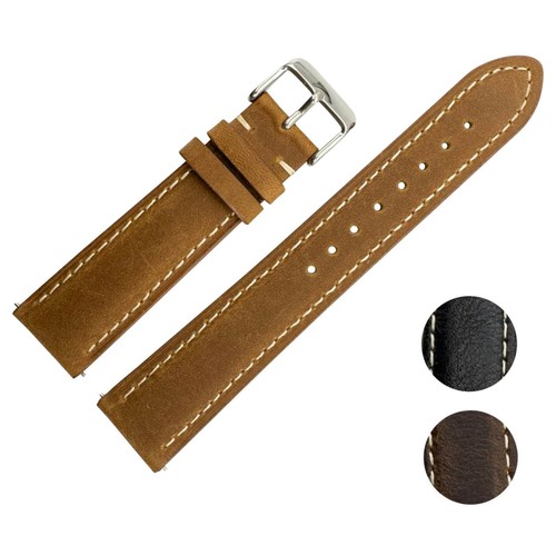 Leather watch strap cowhide - leather,