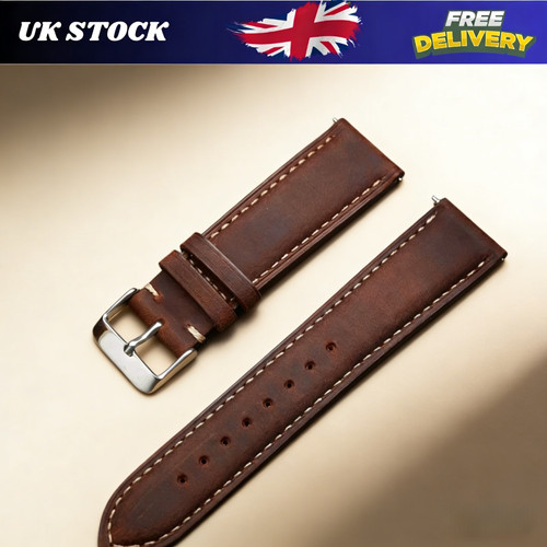 Leather watch strap - watch, 18-22mm