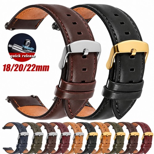 18mm 20mm 22mm genuine leather - 18mm,