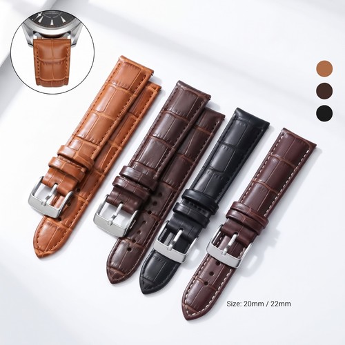 Mens leather watch strap - watch,