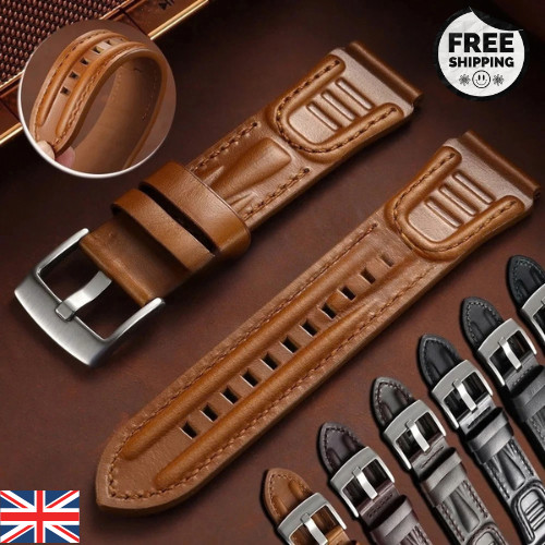 Premium oil wax leather watch - leather,