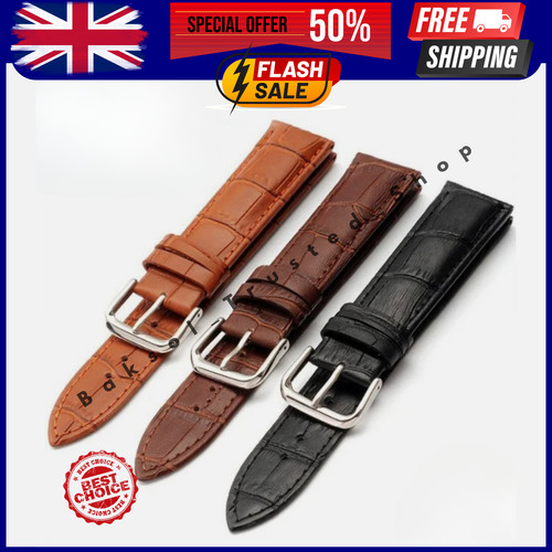 Mens genuine leather - leather, watch