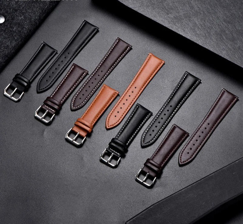Calfskin leather watch - calfskin,
