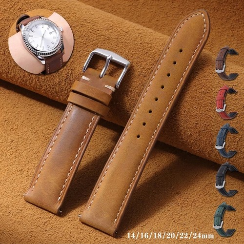 Mens genuine leather watch - genuine,