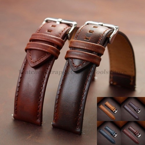 Mens genuine leather watch - leather,