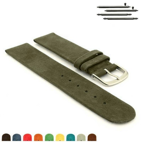 Suede leather watch strap - watch, band
