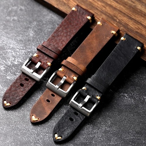 Handmade genuine leather watch - handmade,