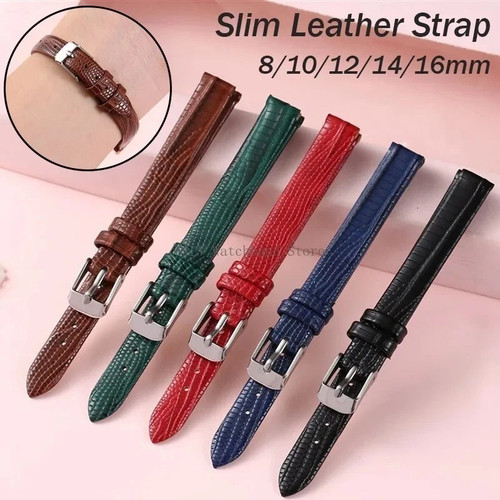 Genuine leather watch strap - leather,