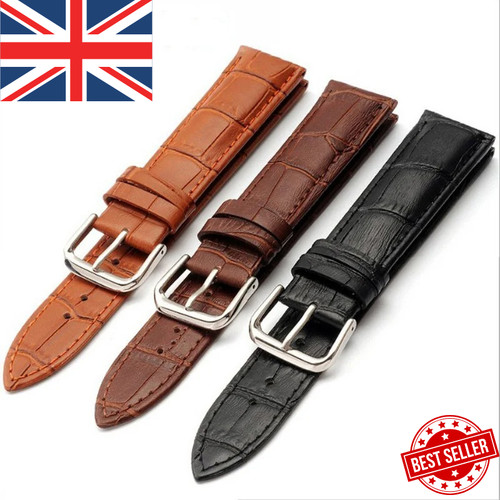 Mens genuine leather watch - leather,