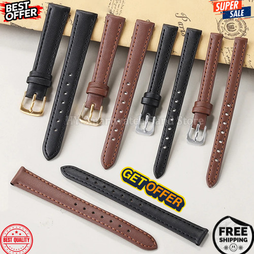 Genuine leather watch strap - leather,