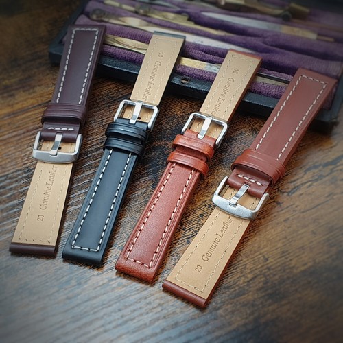 Genuine leather watch - watch, strap