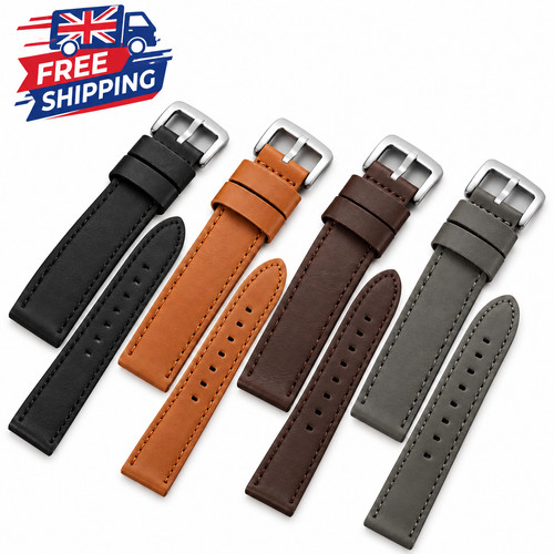 Leather watch strap 20 - 18, /
